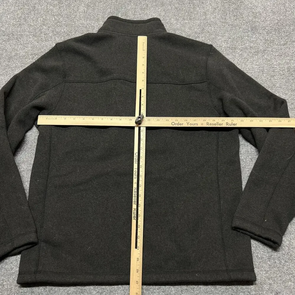 The North Face Fleece Pullover Mens Large Black 1/4 Zip Long Sleeve Shirt Hiking